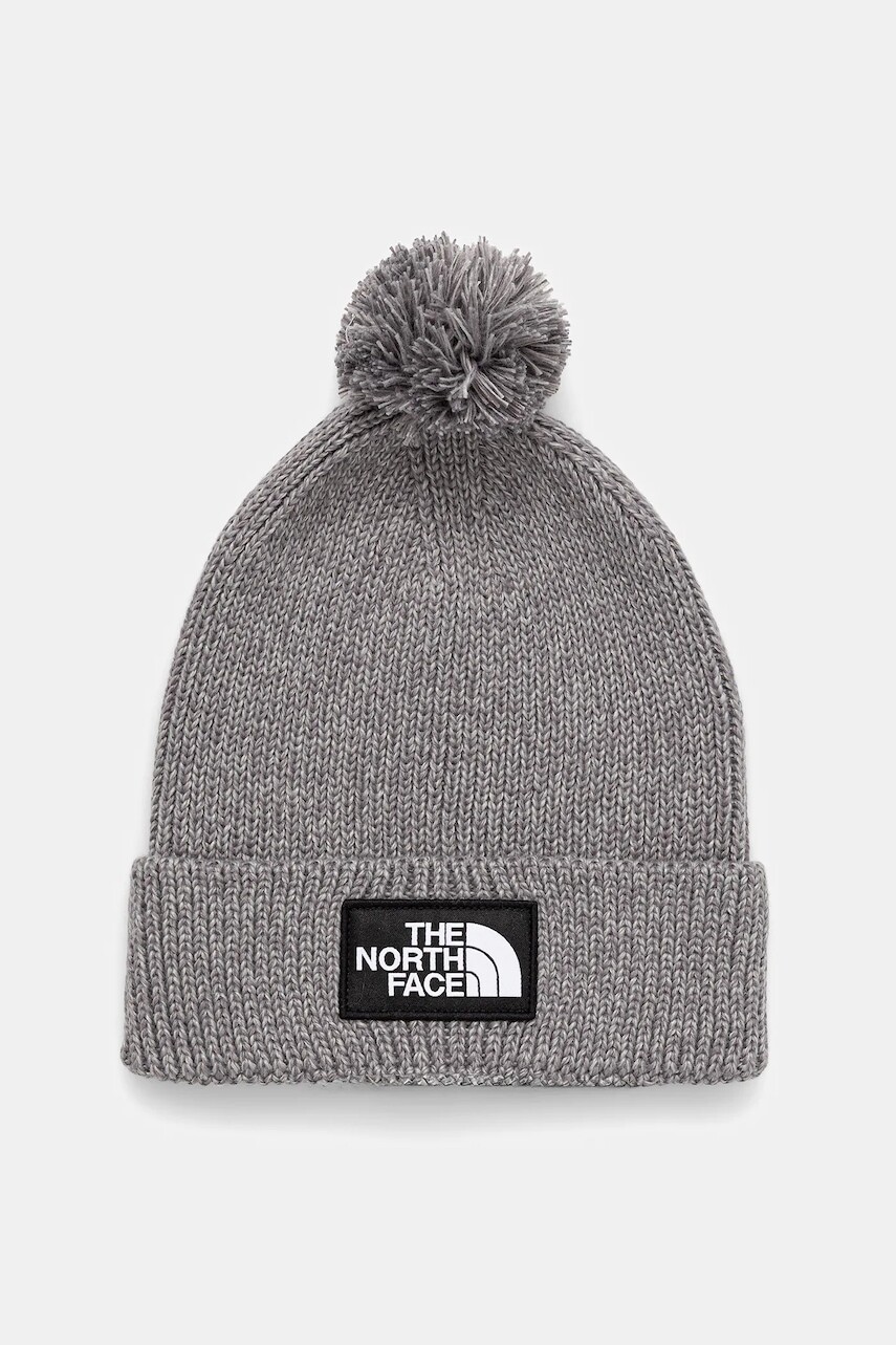 Čiapka The North Face TNF Logo Box šedá farba, NF0A8CHFDYY1