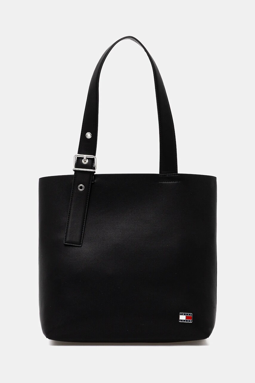 Kabelka Tommy Jeans čierna farba, AW0AW17875