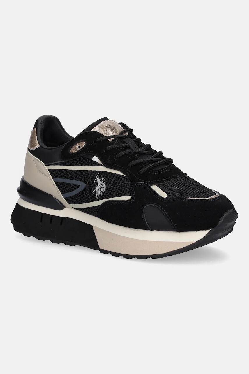 Tenisky U.S. Polo Assn. VICKY001 čierna farba, VICKY001W/ETS1