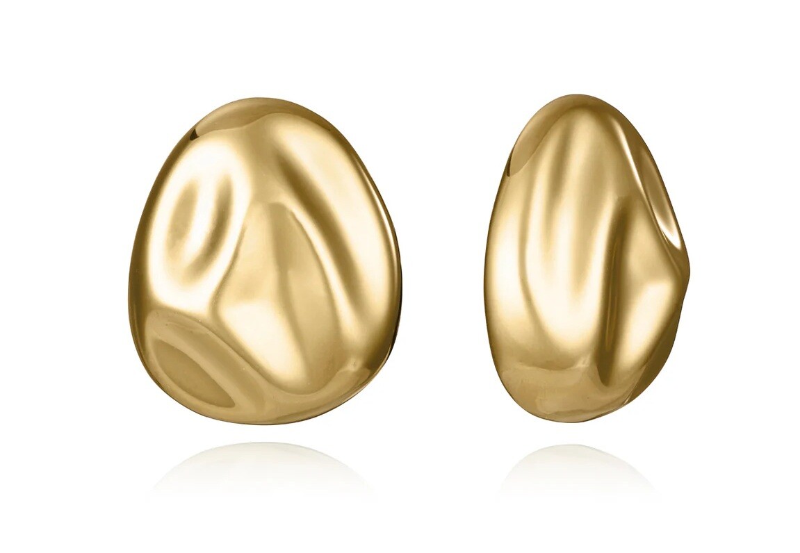 Viceroy Výrazné pozlátené náušnice Air 15160E01012