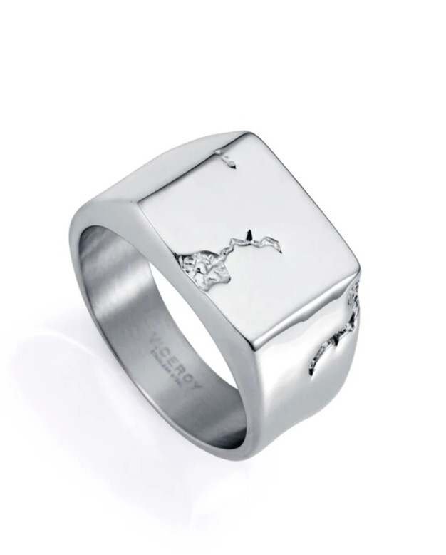 Viceroy Štýlový pánsky prsteň z ocele Beat 15165A02 61 mm