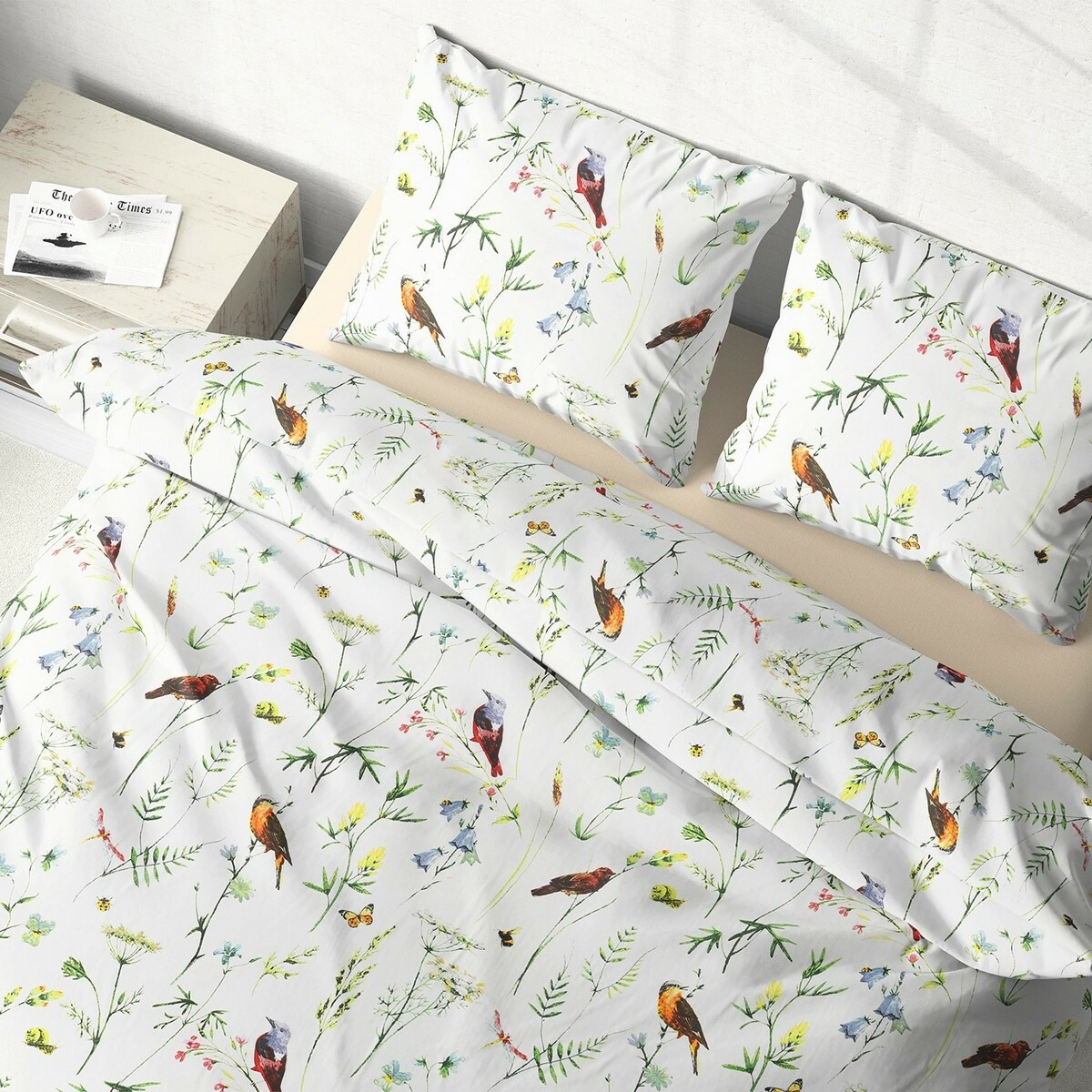 Stanex Bavlnené posteľná bielizeň Príroda, 140 x220 cm, 70 x 90 cm, 140 x 220 cm, 70 x 90 cm