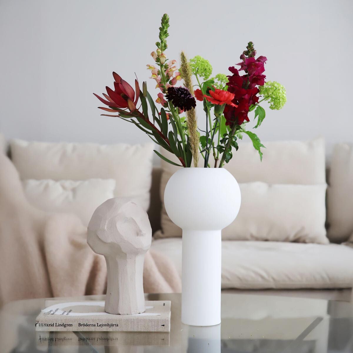 Gilde Keramická váza Tradium, matná bílá