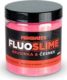 Mikbaits Dip obaľovací Fluo slime Brusnica Cesnak 100 g