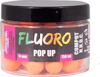 LK Baits Pop-Up Fluoro Boilies Compot N.H.D.C. 150 ml 14 mm