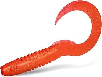 Delphin TwistaX Eeltail UVs 15 cm Berry 5 ks