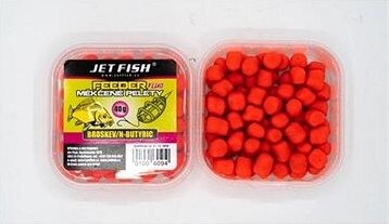 Jet Fish Fluo mäkčené pelety Broskyňa/N-Butyric 40 g