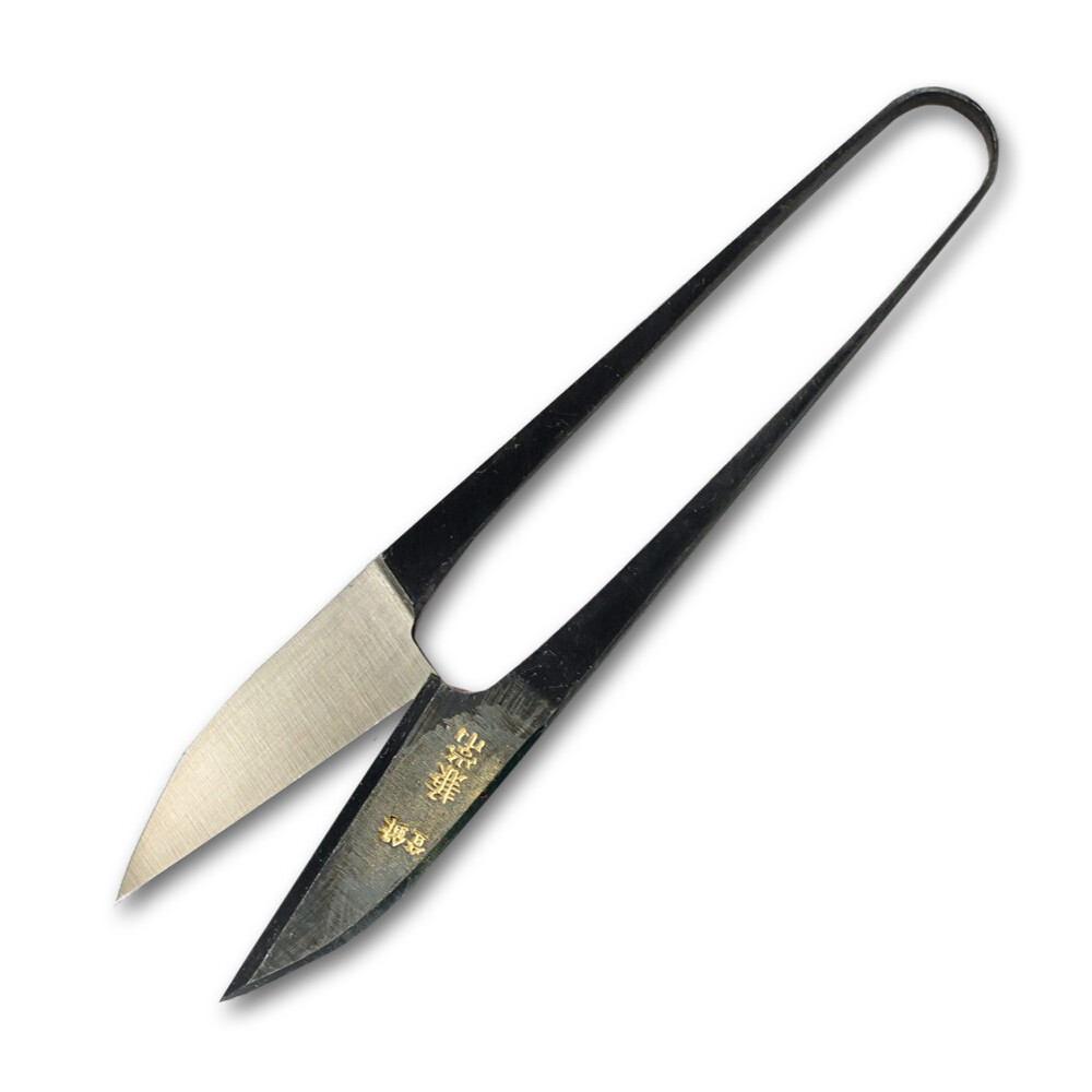 Japonské nožnice U-shaped Ibushi-finishu 120mm - čierne-strieborné