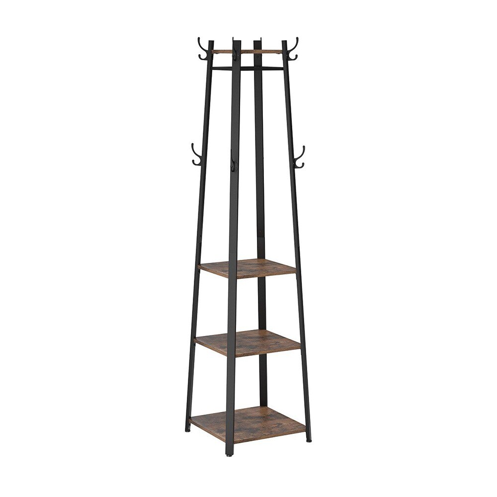 Stojanový vešiak s policami 43×43×180 cm