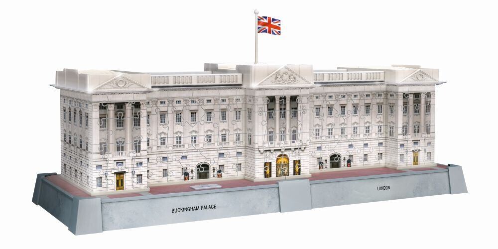 Ravensburger Iconics: Buckinghamský palác (Nočná edícia) 3D 260 dielikov