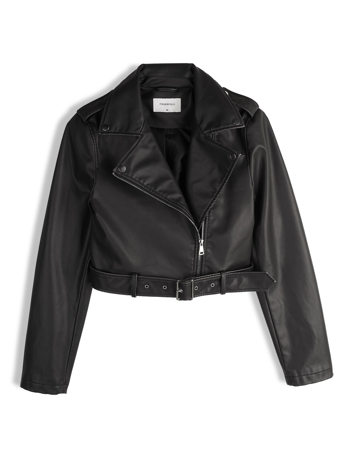 GATE Koženková bunda s vypraným efektom