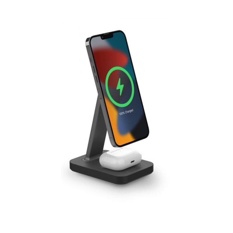 Mophie Snap+ bezdrôtová nabijací stojan 2v1 kompatibilný s MagSafe -čierny 401309751