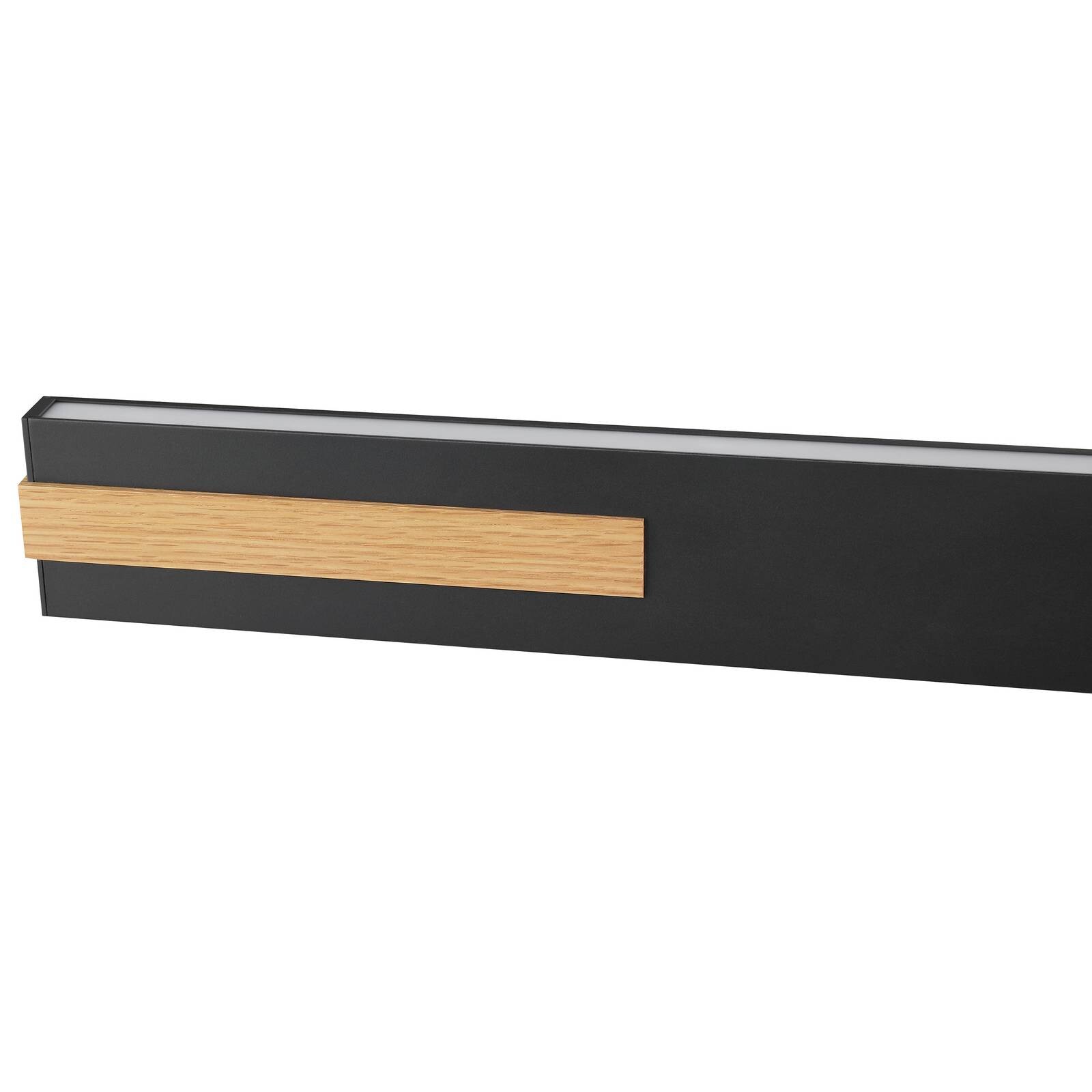 LED závesné svietidlo Streamline, dĺžka 130 cm, čierne, kovové