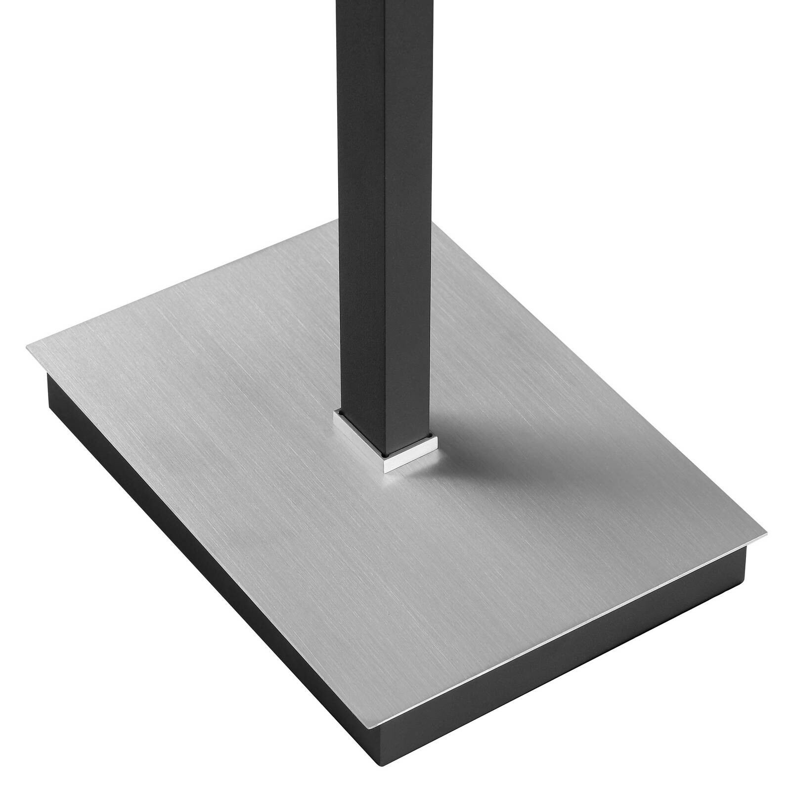 LED stojacia lampa Pulse, čierna, výška 150 cm, kov, lampa na citanie