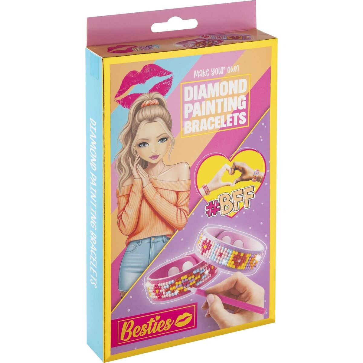 Diamantové maľovanie Besties – výroba náramkov 2 ks