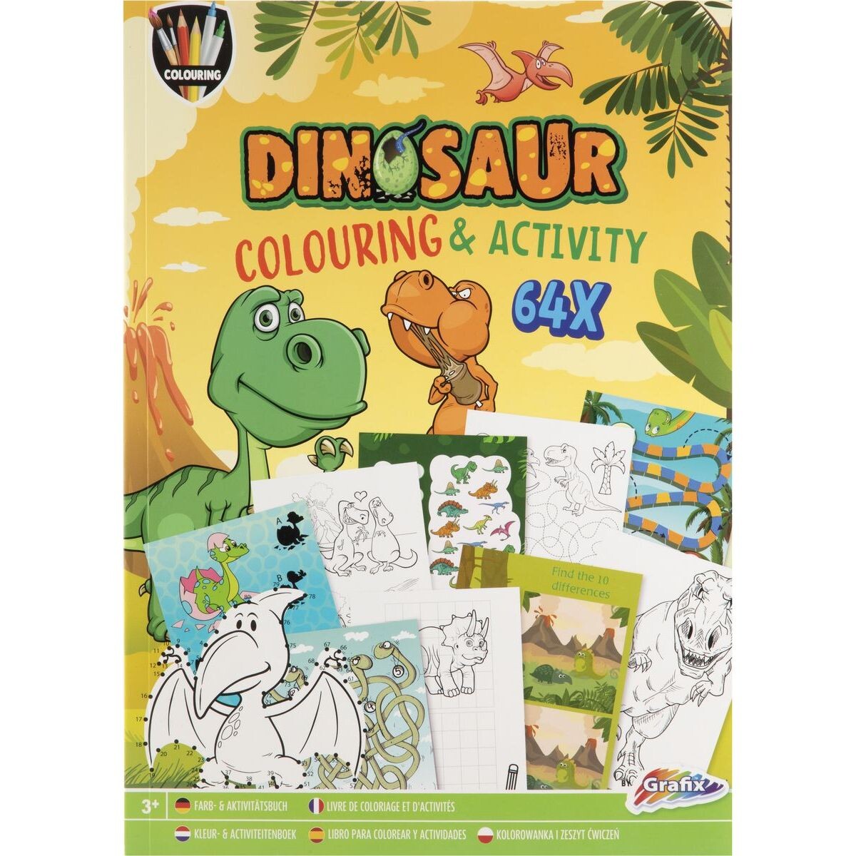 Kniha plná aktivít A4 Dino