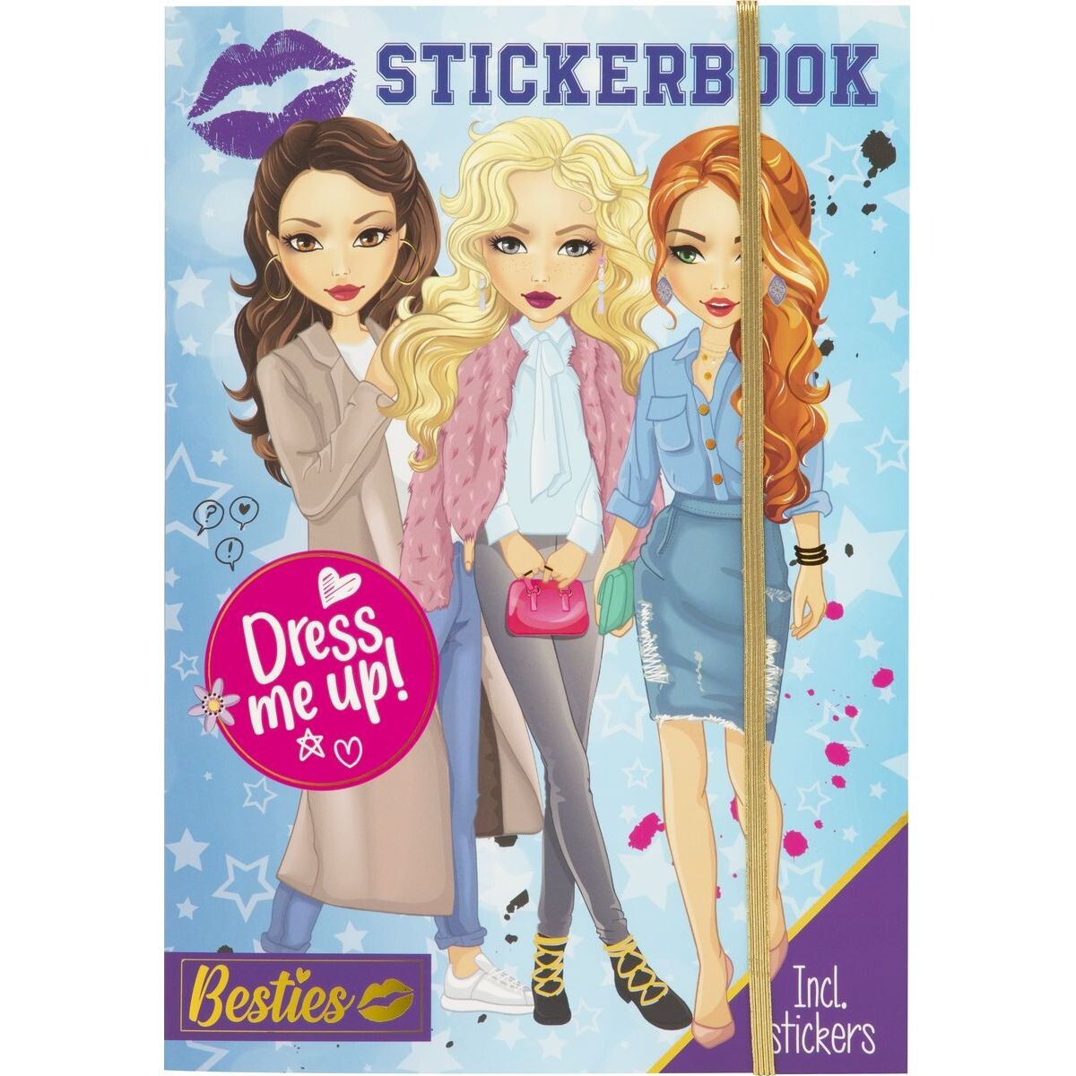 Kniha s nálepkami Obleč si svoju bábiku A4