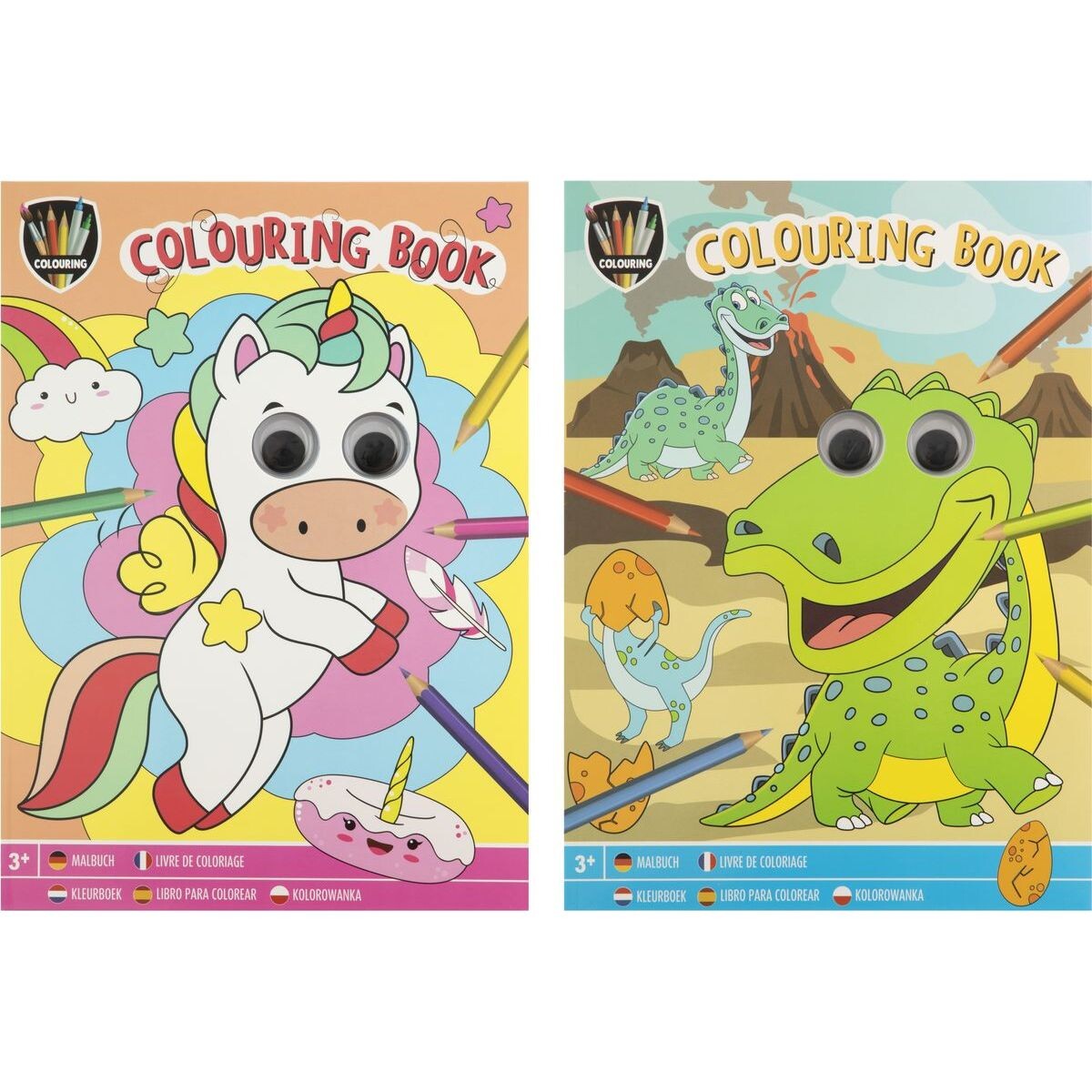 Omaľovánky s pohyblivými očkami