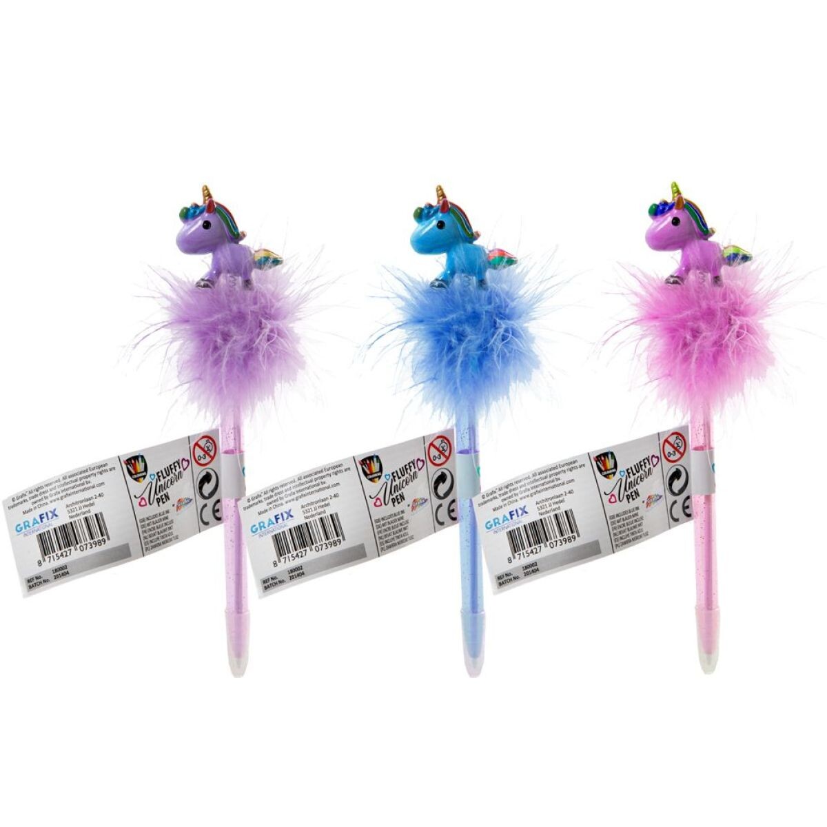 Prepisovacie pero s bambuľkou a jednorožcom