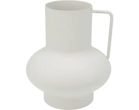 Váza 15 cm, biely zinok%