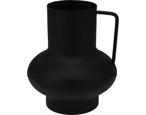 Váza 15 cm, čierny zinok%