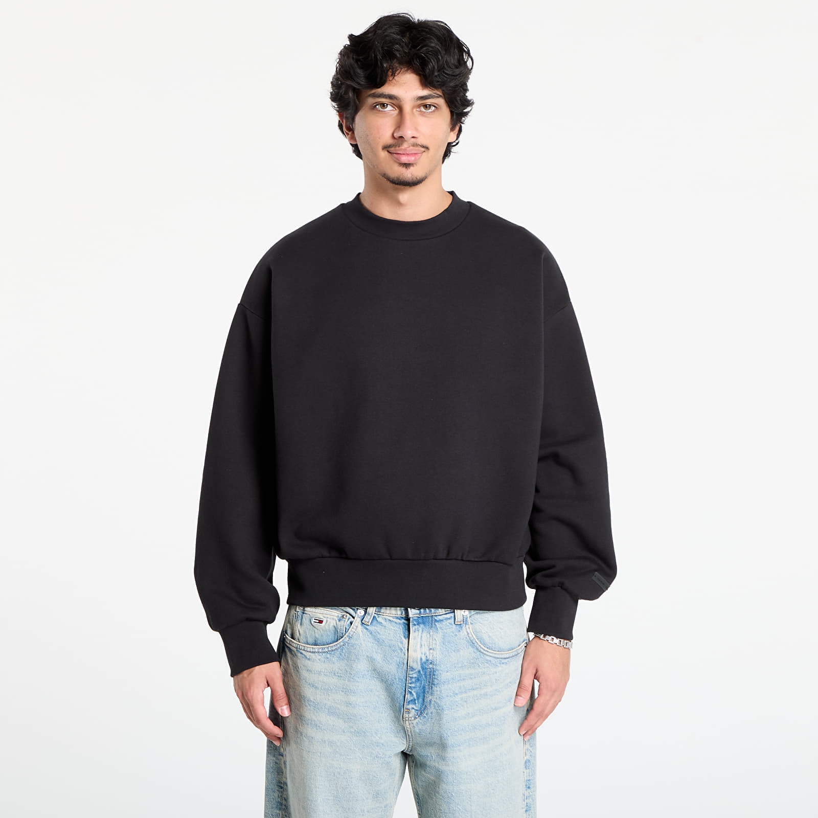 Mikina Fear of God Essentials Classic Crew Neck Sweatshirt Jet Black L