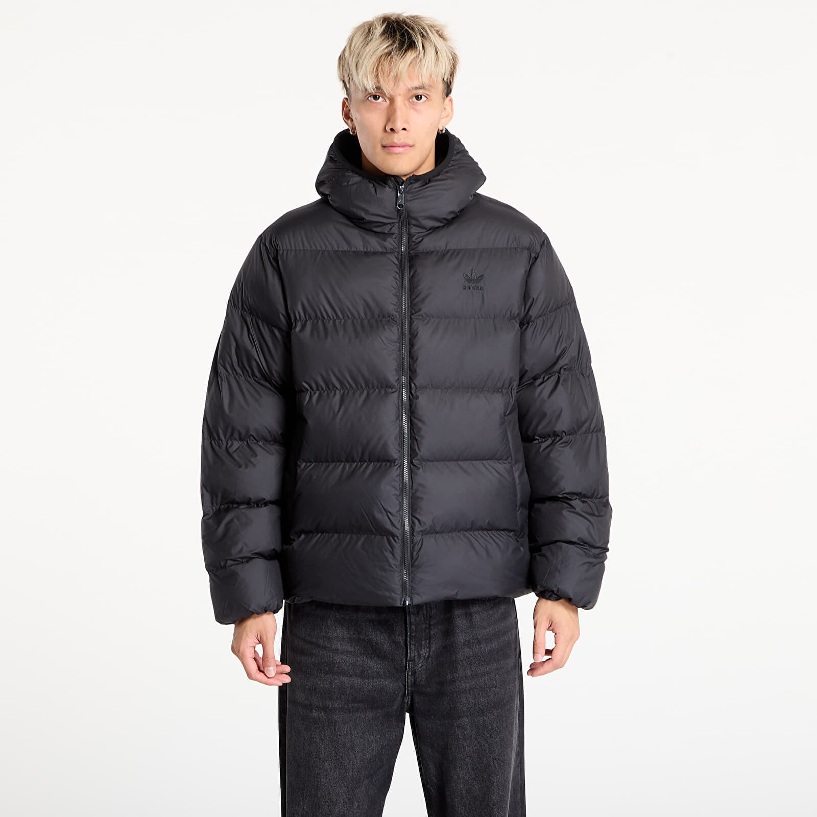 Bunda adidas Tonal Hooded Puffer Jacket Black L