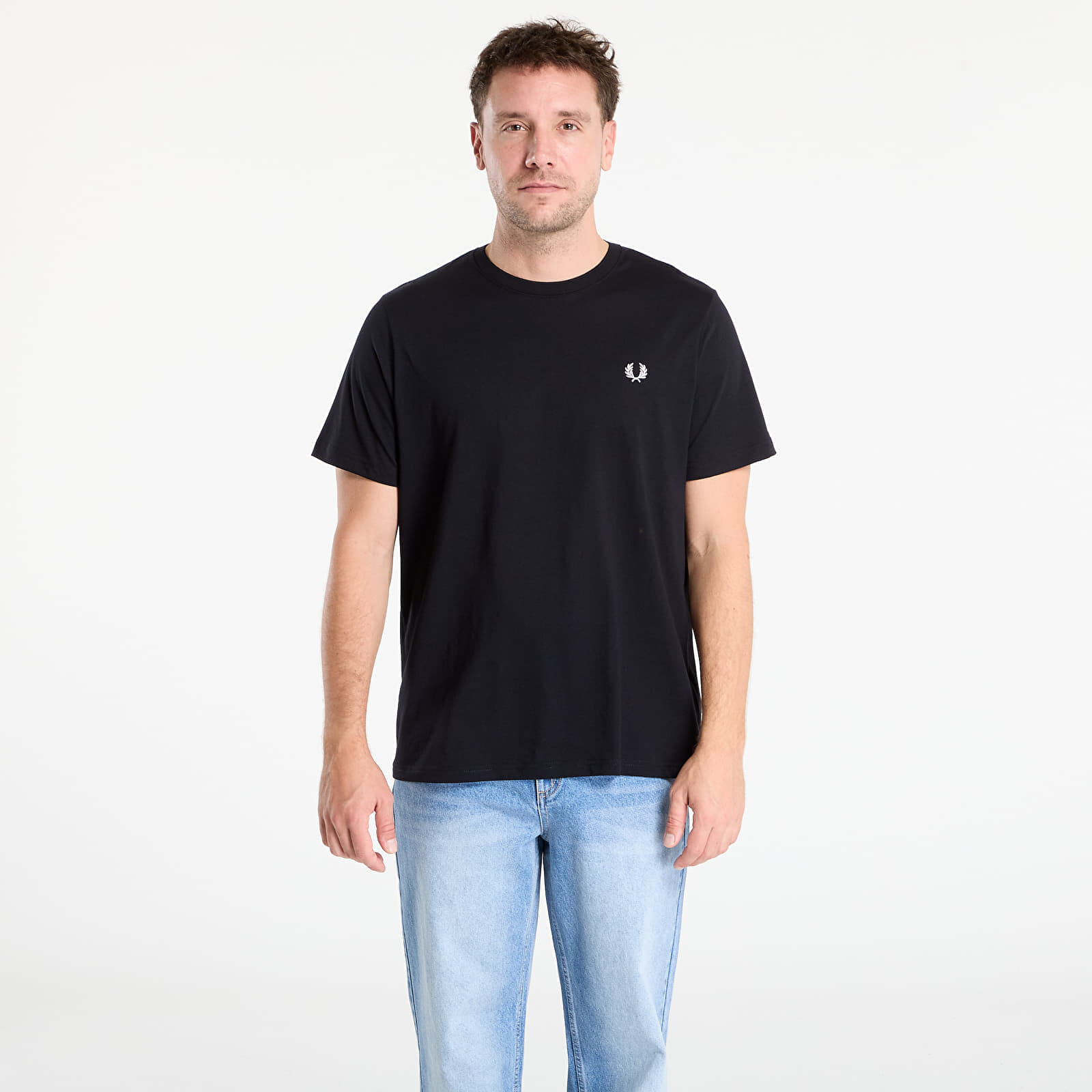 Tričko FRED PERRY Crew Neck T-Shirt Black L