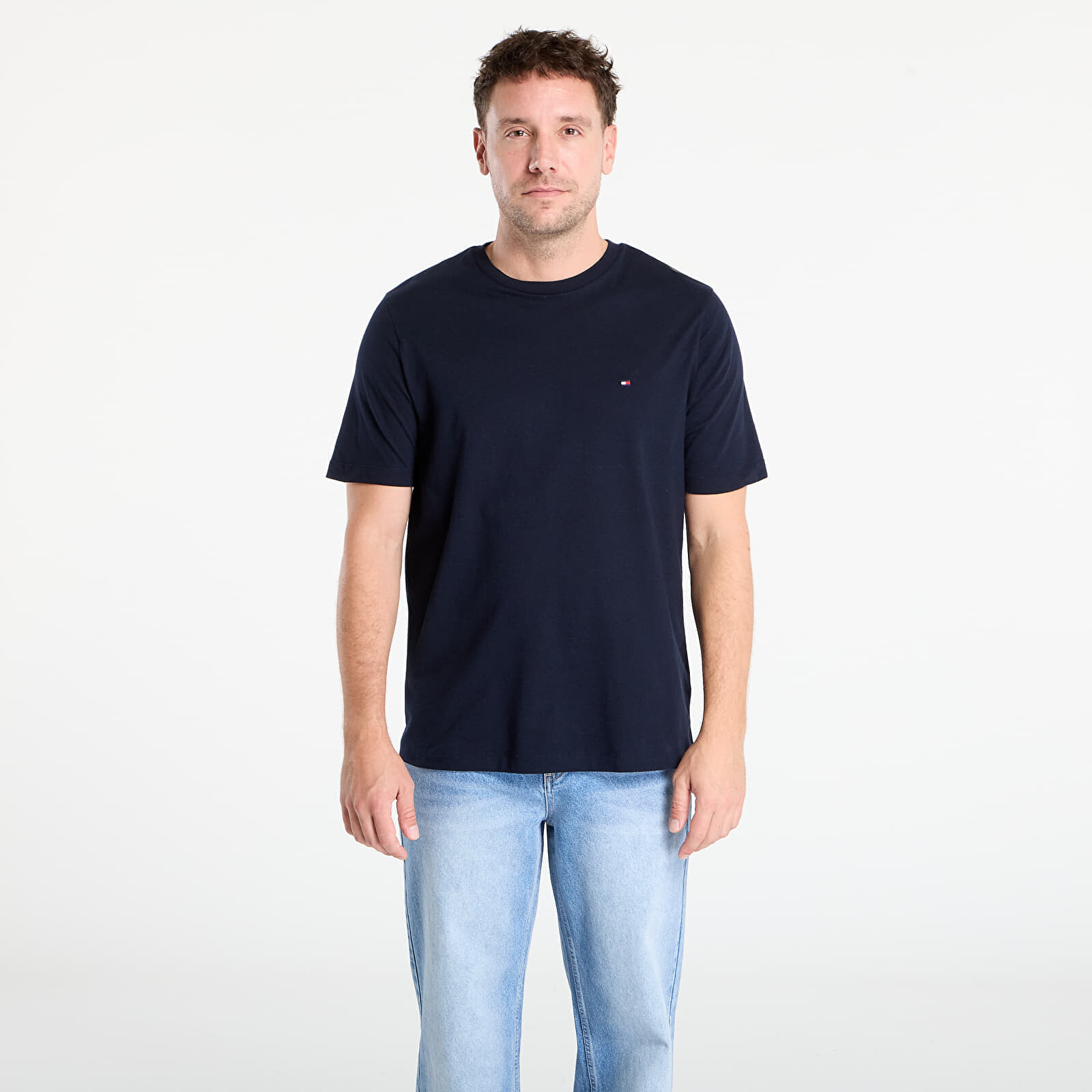 Tričko Tommy Hilfiger Essential Reg Fit Solid Tee Navy L