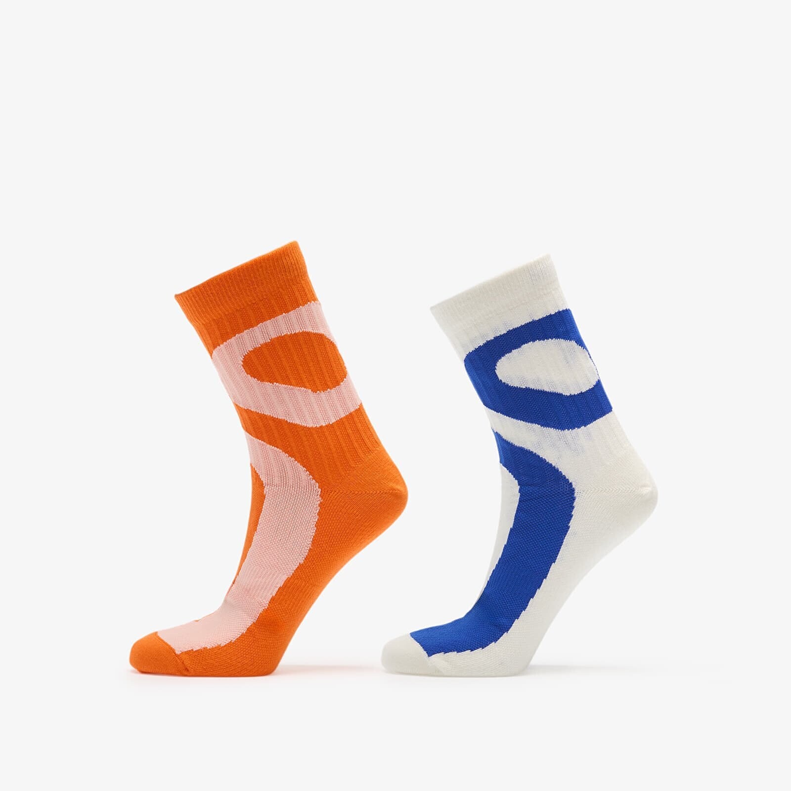 On Liquid Logo Sock High 2-Pack Ivory/ Flame L