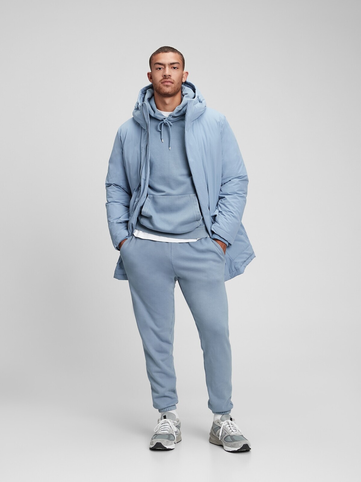 Modrá pánska zimná bunda GAP