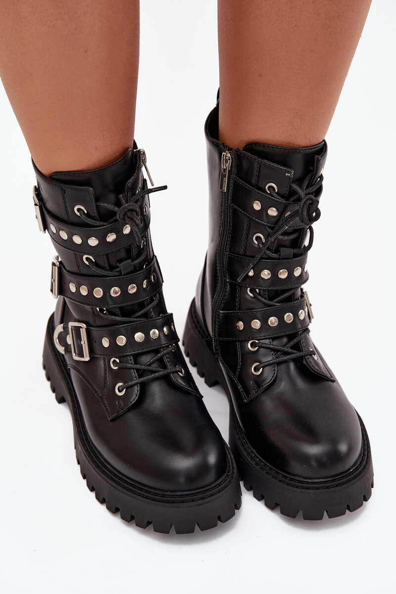 BIG STAR SHOES Zateplené Pracovné Topánky S Pásmi A Sponami Big Star