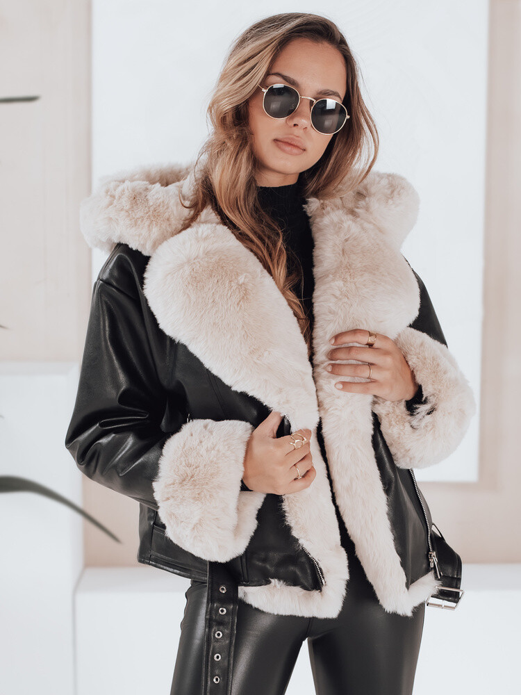 Damska kurtka zimowa ZAYNIRA ocieplana ramoneska czarna Dstreet