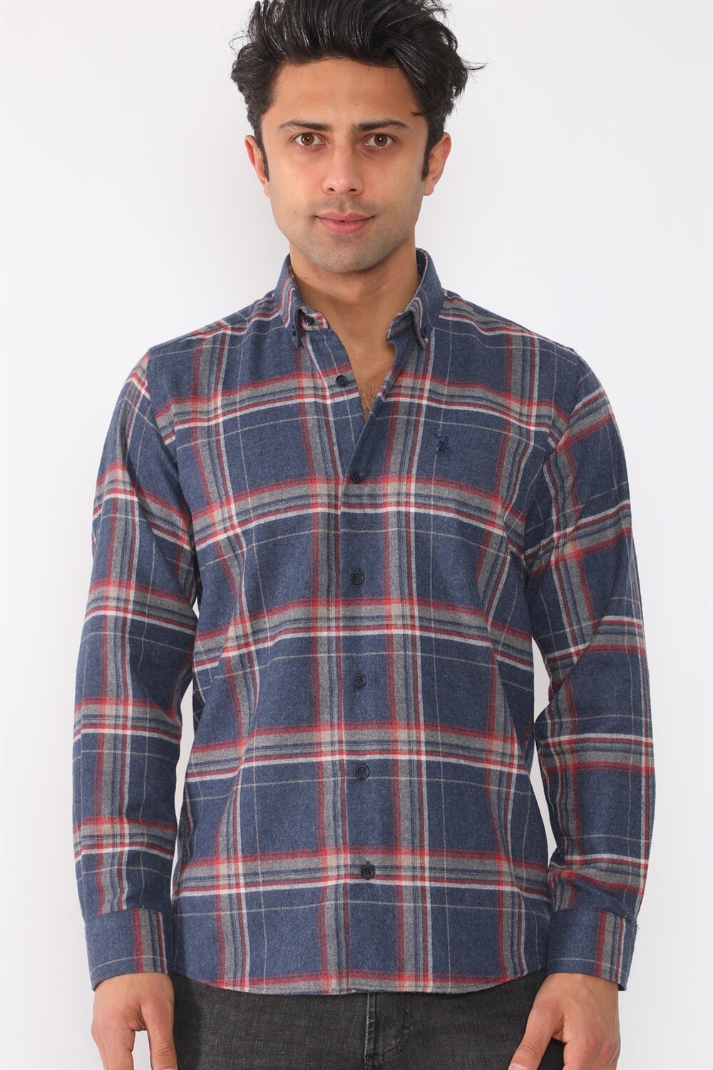 G708 DEWBERRY MEN'S SHIRT-NAVY BLUE