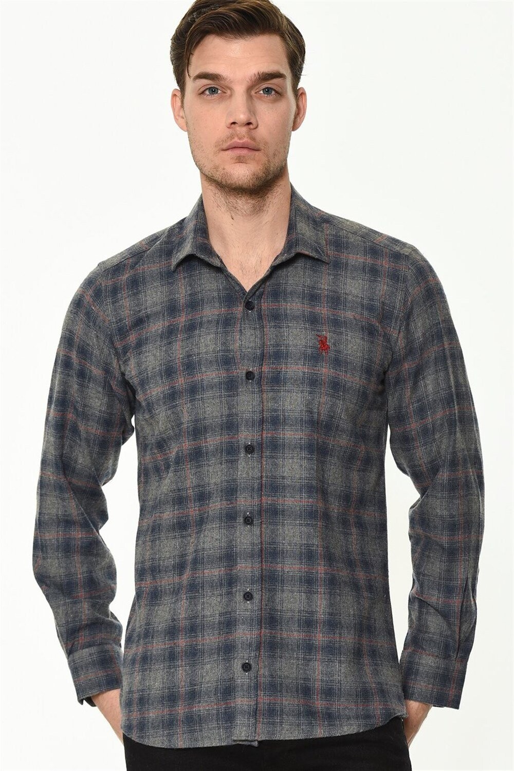G698 DEWBERRY MEN'S SHIRT-NAVY BLUE