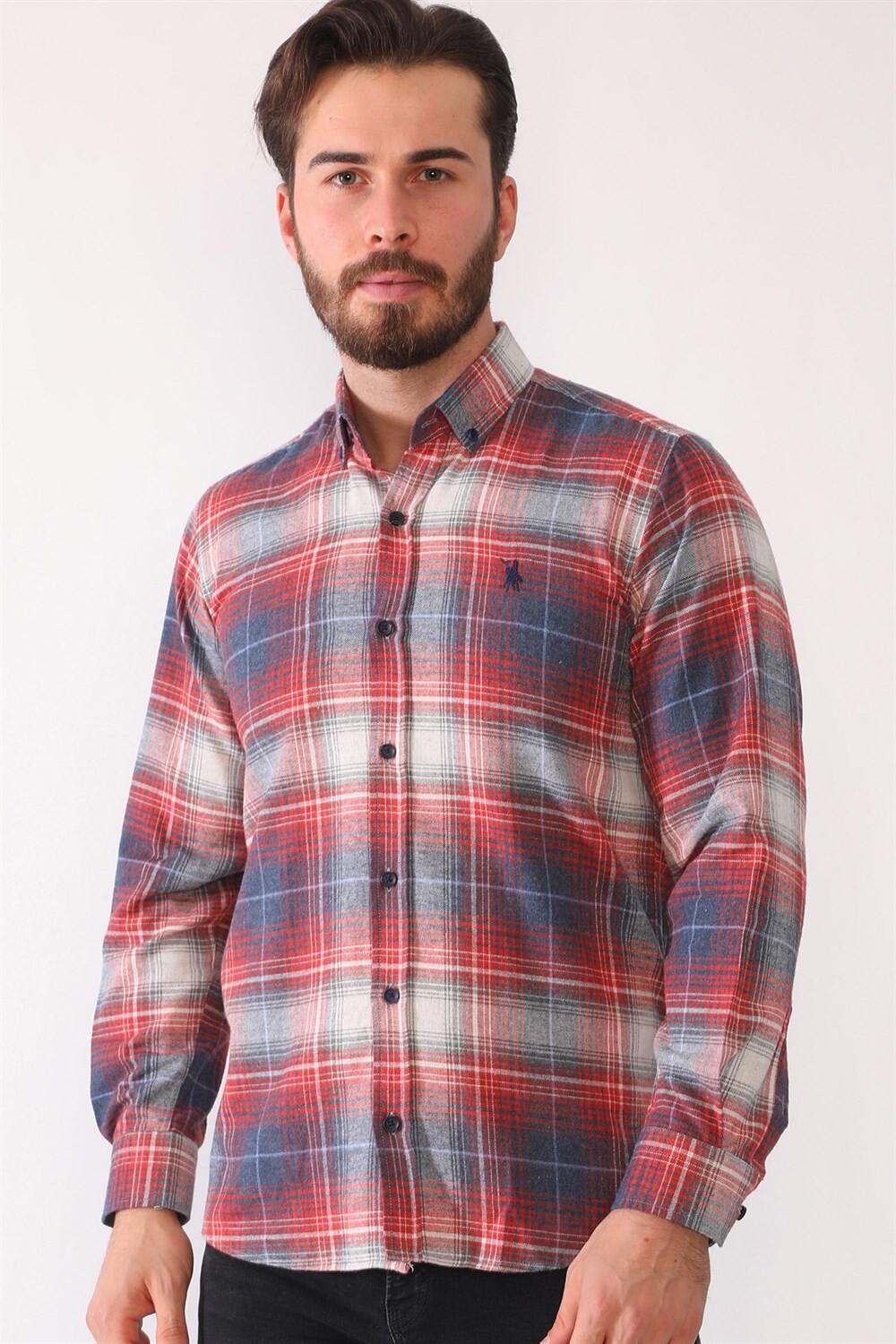 G702 DEWBERRY MEN'S SHIRT-BURGUNDY