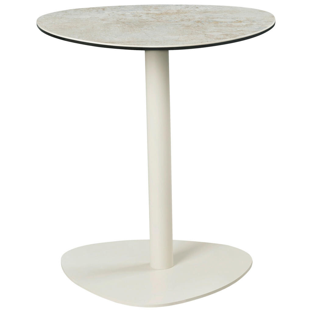 Emilio Belluti KONFERENČNÝ STOLÍK, sivá, sivohnedá, kov, sklo, keramika, 50/50/54 cm