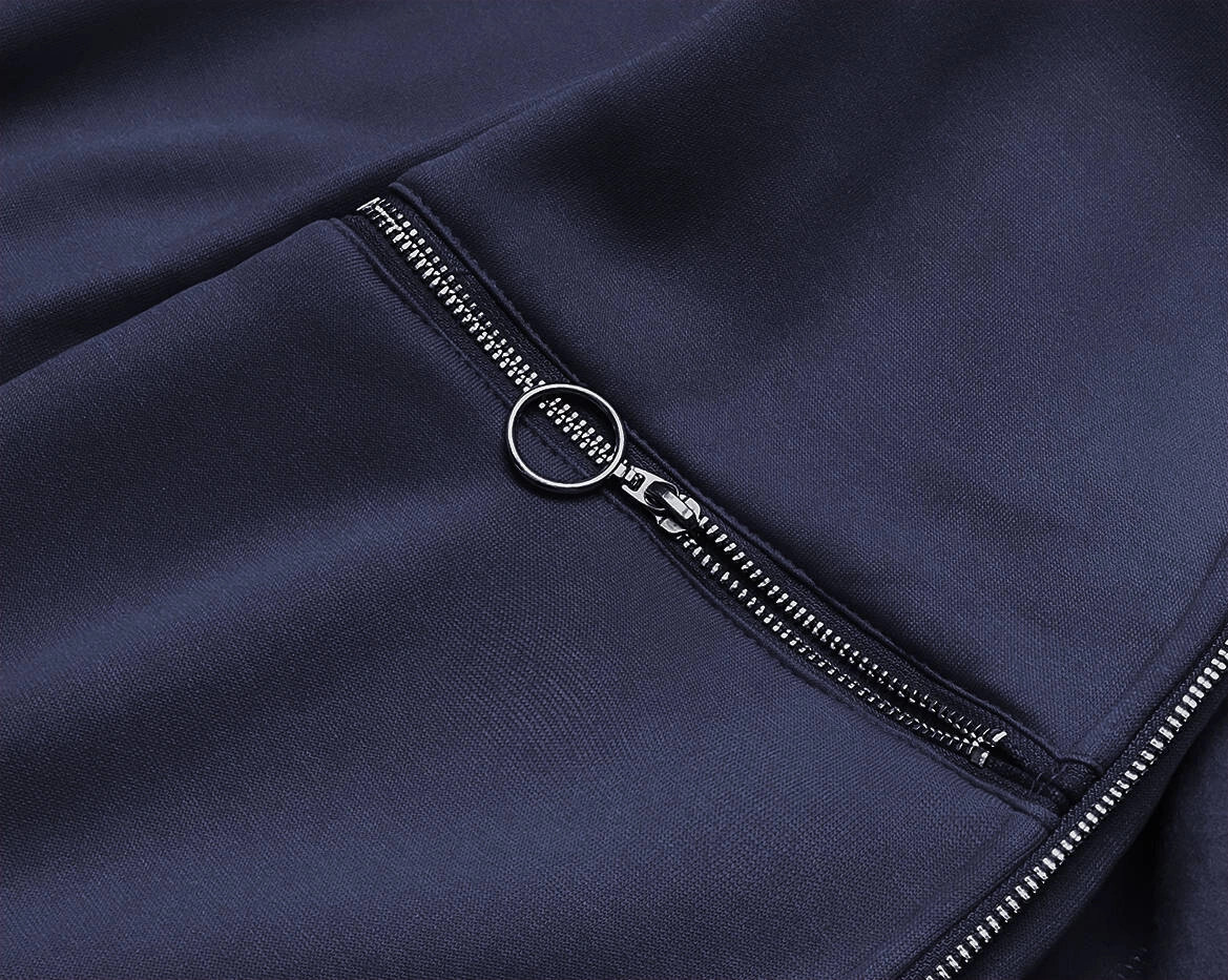 Dámska tmavomodrá mikina s opaskom (AMG-17) odstíny modré S (36)