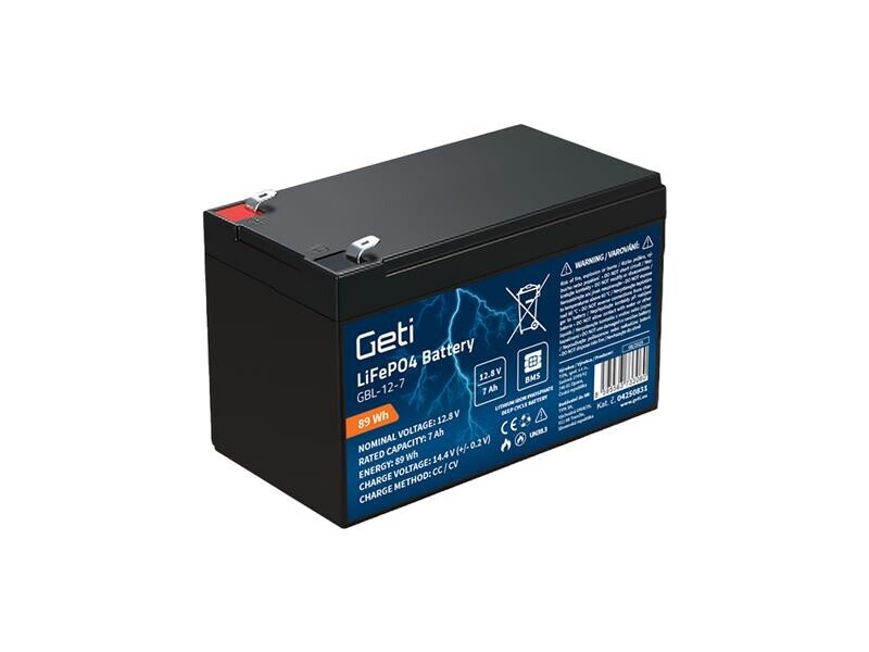 Baterie LiFePO4 12,8V 7Ah GETI GBL-12-7