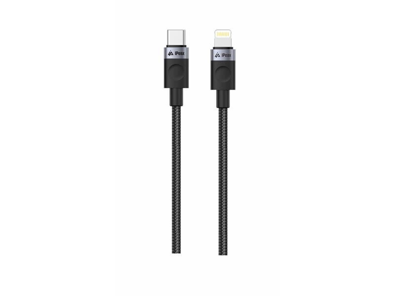 Kábel iPEAX 90010102 USB-C/Lightning 1m Black