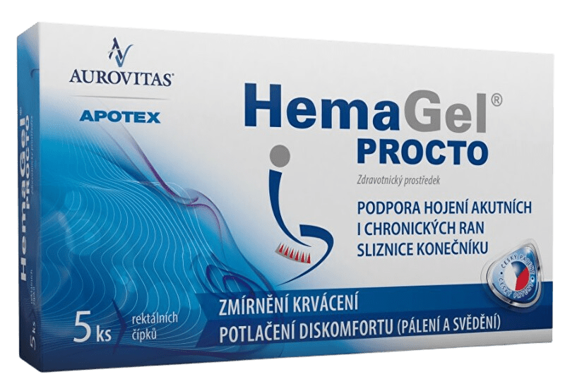 HEMAGEL PROCTO čapík rektálny 5 ks