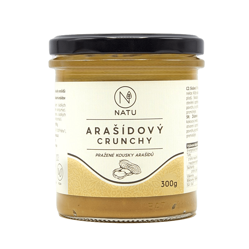 NATU Arašidový krém crunchy 300 g
