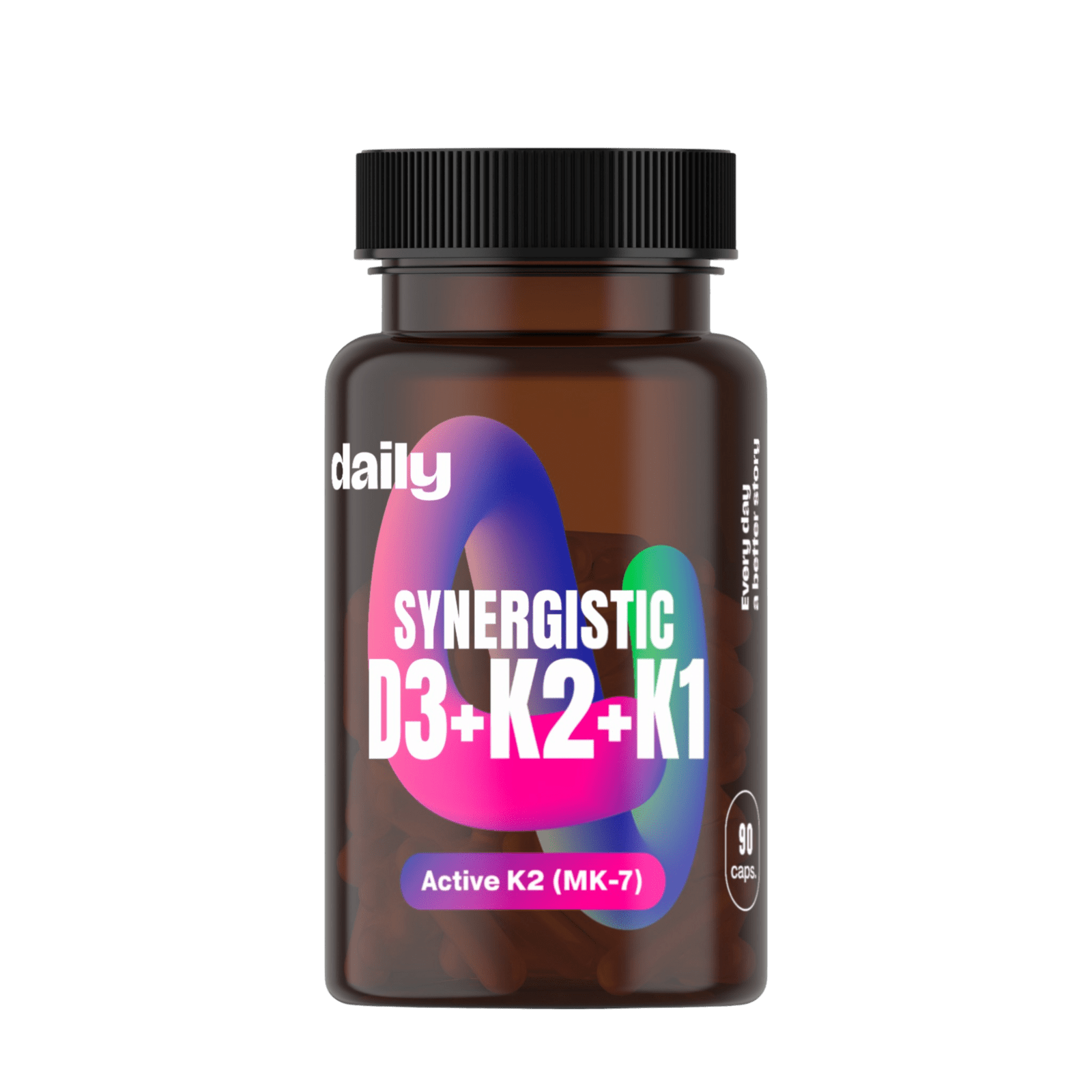 DAILY Synergistic D3 + K2 + K1 90 kapsúl