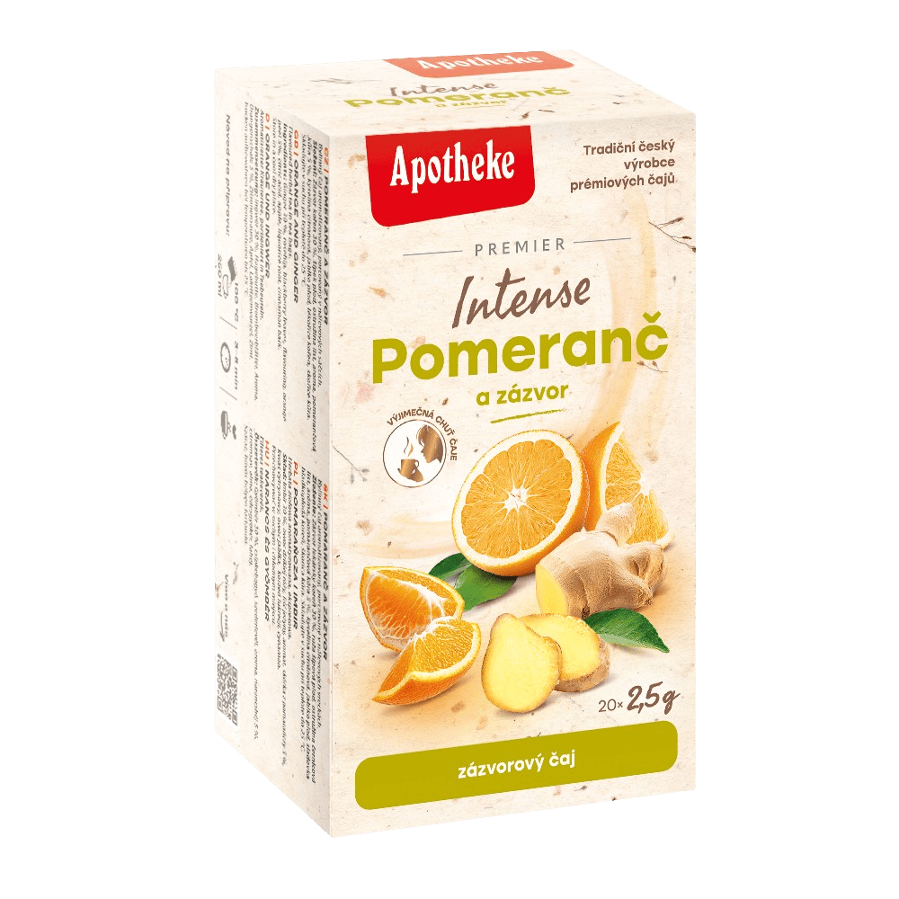 APOTHEKE Čaj pomaranč a zázvor Intense 20 x 2.5 g