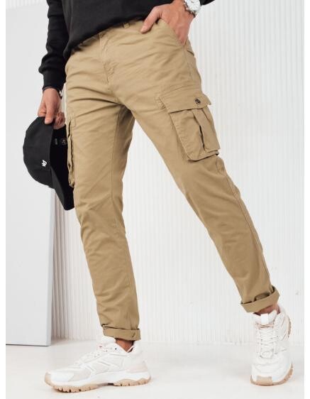 Pánske cargo nohavice béžové