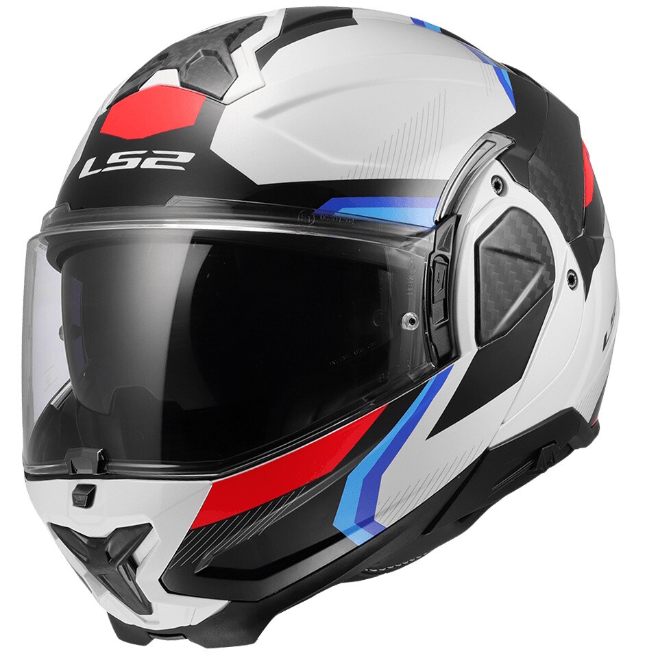 LS2 FF910 Advant II Triple White Blue Red XS (53-54)