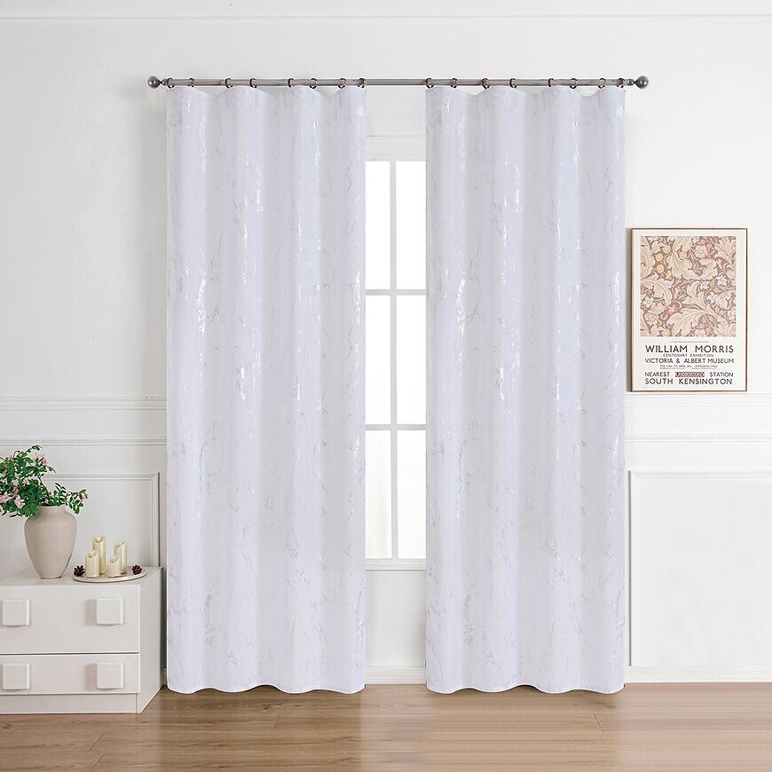 Záclona na páske Lena silver RP499 140x245 cm