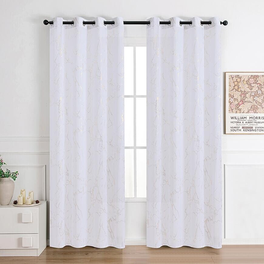 Záclona na krúžkoch Lena gold RP499 290x245 cm