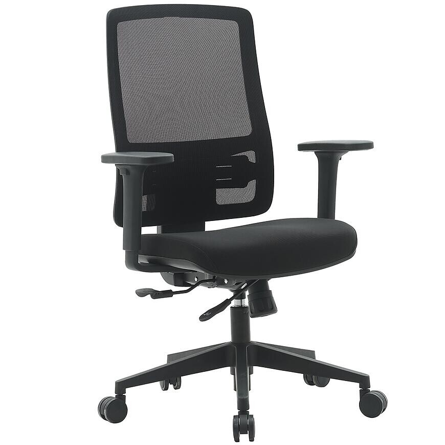 Otočné kreslo Popstar Mesh Lux čierna