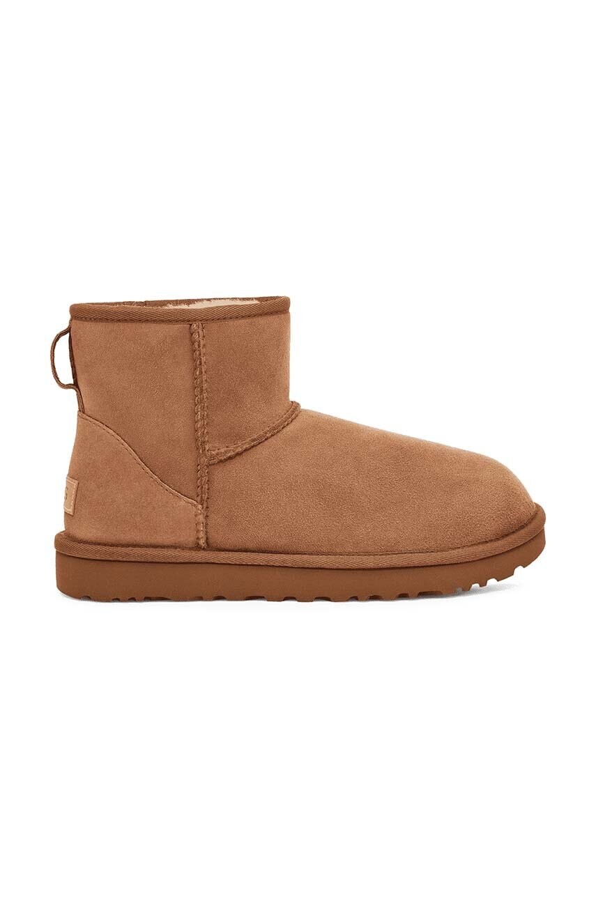 Semišové snehule UGG Classic Mini II dámske, hnedá farba, 1016222.CHE